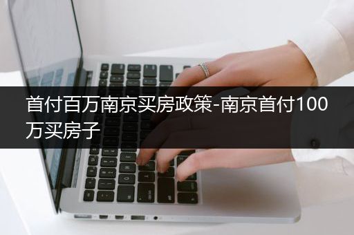 首付百万南京买房政策-南京首付100万买房子