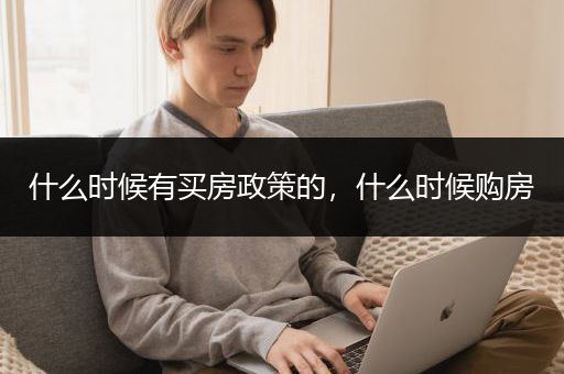 什么时候有买房政策的，什么时候购房